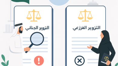 الجزء الرابع: الفرق بين التزوير الجنائي والطعن بالتزوير في الدعوى المدنية والجزائية