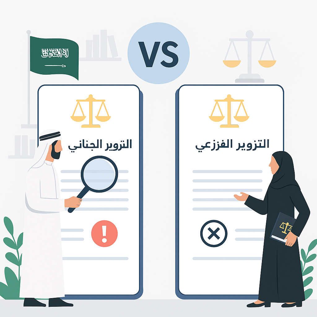 الجزء الرابع: الفرق بين التزوير الجنائي والطعن بالتزوير في الدعوى المدنية والجزائية